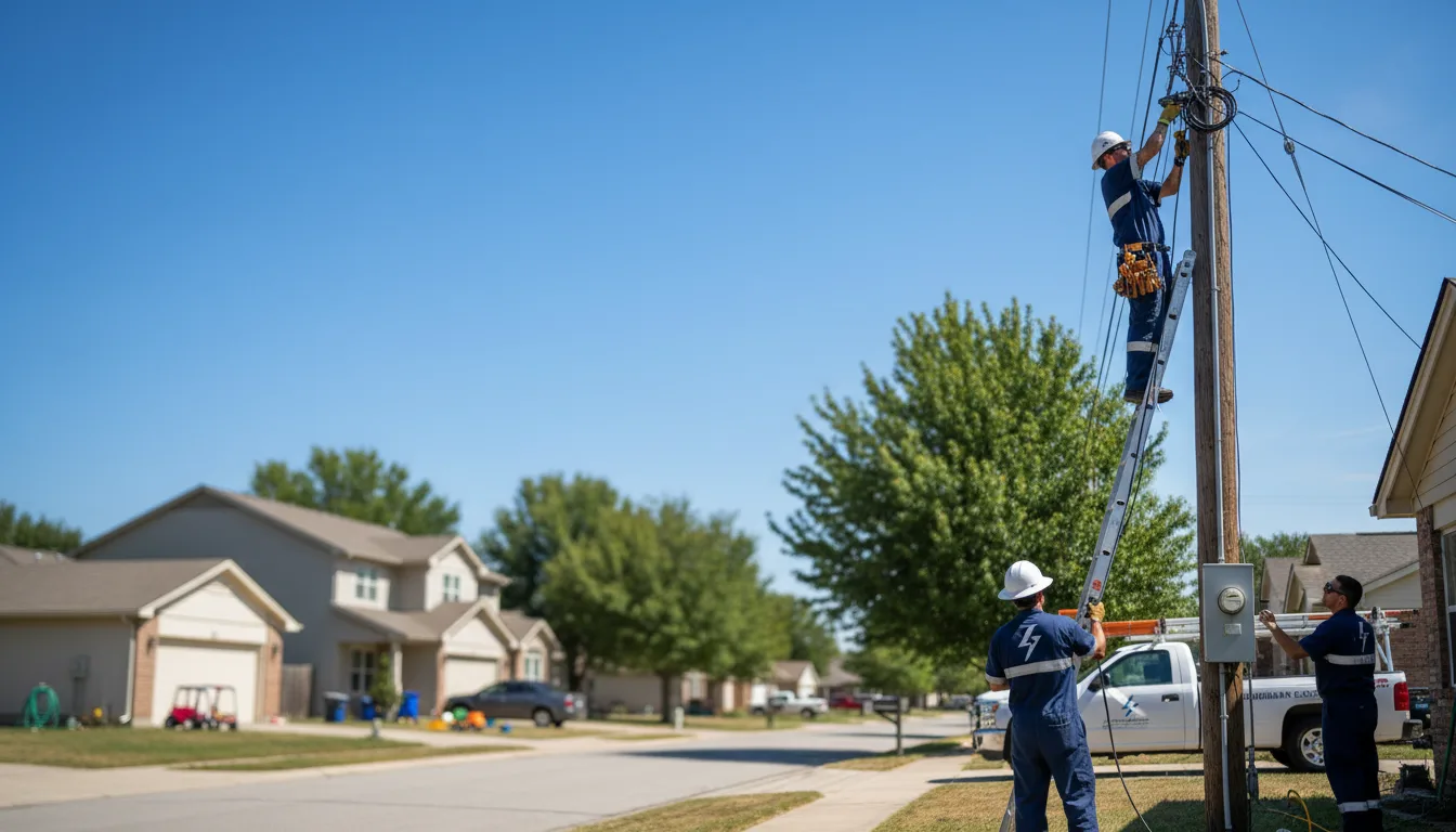 Residential electrician providing installation services in Enfield, IL